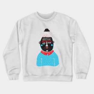 PORTRAIT OF ONE NOSTALGIC MAN Crewneck Sweatshirt